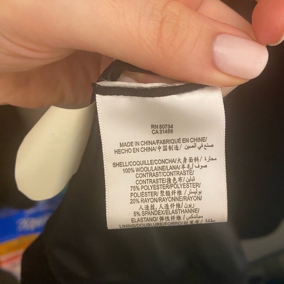 Bcbg long wool black coat - Picture 3 of 4